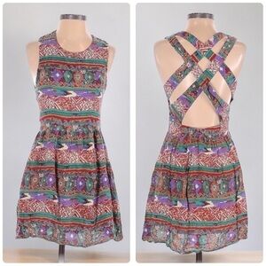 MinkPink Open Back Ruched Dress